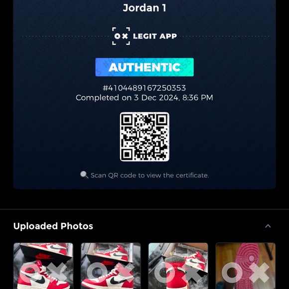 Jordan 1 Lost & Found, men's size 11.0 (OPEN TO OFFERS) - Picture 8 of 8